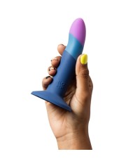 ROMP - PICCOLO GODEMICHET EN SILICONE AVEC VENTOUSE TRICOLORE 14 CM