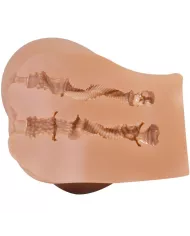 CRAZY BULL - VIBRATEUR EMILIA ASS AVEC VAGIN RÉALISTE ET TÉLÉCOMMANDE DE CHAIR D'ANUS