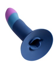 ROMP - PICCOLO GODEMICHET EN SILICONE AVEC VENTOUSE TRICOLORE 14 CM