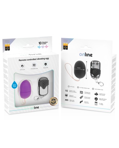 ONLINE - OEUF VIBRANT TÉLÉCOMMANDE S LILAS