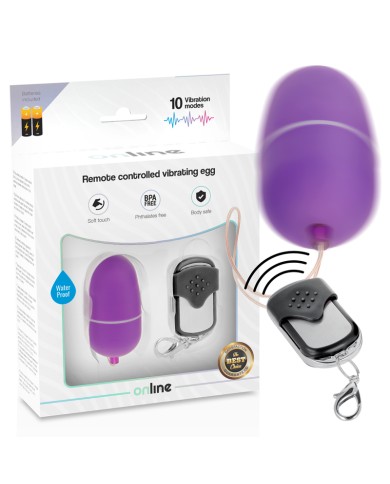 ONLINE - OEUF VIBRANT TÉLÉCOMMANDE M LILAS
