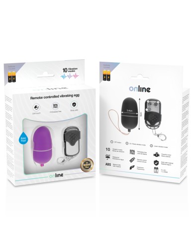 ONLINE - OEUF VIBRANT TÉLÉCOMMANDE M LILAS