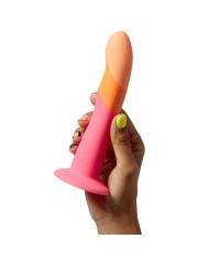 ROMP - DIZI GODEMICHET EN SILICONE AVEC VENTOUSE TRICOLÉ 18 CM