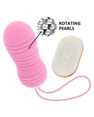 OHMAMA - TÉLÉCOMMANDE ŒUF 7 MODES ROTATION ROSE