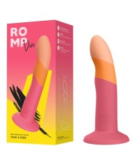 ROMP - DIZI GODEMICHET EN SILICONE AVEC VENTOUSE TRICOLÉ 18 CM