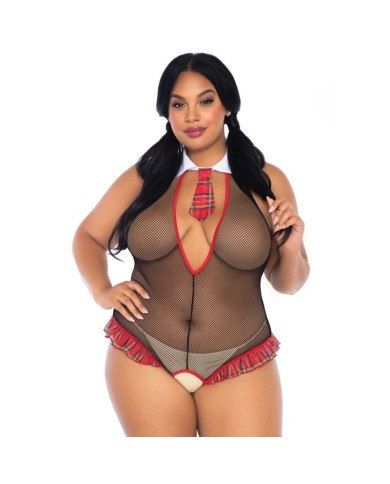 LEG AVENUE - ÉCOLIÈRE CROTHLESS FITNESS TEDDY GRANDE TAILLE