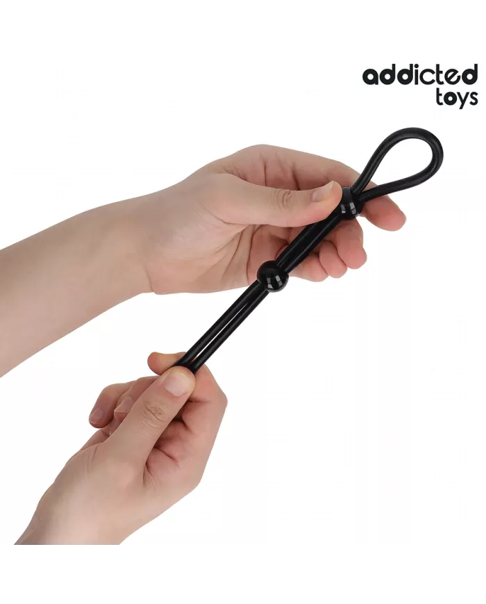 ADDICTED TOYS - CORDE EN SILICONE POUR LE PÉNIS À DOUBLE BOUCLE
