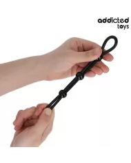 ADDICTED TOYS - CORDE EN SILICONE POUR LE PÉNIS À TRIPLE BOUCLE