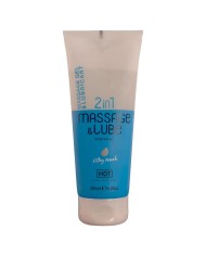 HOT - GEL DE MASSAGE ET DE GLISSE 2 EN 1, TEXTURE SOYEUSE, 200 ML
