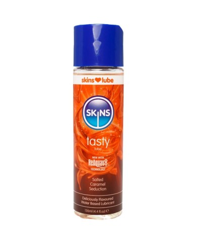 SKINS - LUBRIFIANT À BASE D'EAU DÉLICIEUX CARAMEL SALÉ 130 ML
