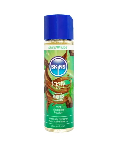SKINS - LUBRIFIANT À BASE D'EAU DÉLICIEUX MENTHE ET CHOCOLAT 130 ML