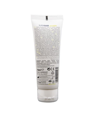 HOT - SUPERGLIDE LUBRIFIANT COMESTIBLE À BASE D'EAU ANANAS 75 ML