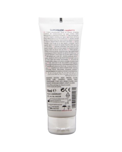 HOT - SUPERGLIDE LUBRIFIANT COMESTIBLE À BASE D'EAU FRAMBOISE 75 ML