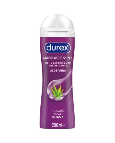 DUREX - GEL LUBRIFIANT DE MASSAGE DOUX À L'ALOE VERA 200 ML