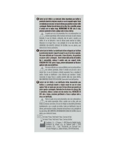 CONTROL - LUBRIFIANT BASE DE SILICONE INFINITY 75 ML