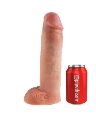 KING COCK - STRAP-ON AVEC GODE CREUX 28 CM ET SANGLES COULEUR CHAINE KING COCK - STRAP-ON AVEC GODE CREUX 28 CM ET SANGLES COULEUR CHAINE