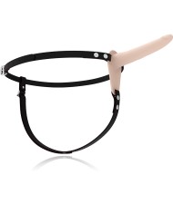 FETISH SUBMISSIVE HARNESS - VIBRATEUR SILICONE FLESH 15 CM