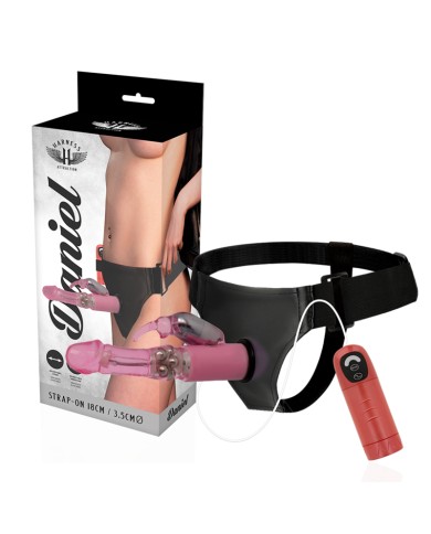 HARNESS ATTRACTION - RNES DANIEL AVEC VIBRATION ET ROTATION 18 CM -O- 3.5 CM