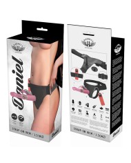 HARNESS ATTRACTION - RNES DANIEL AVEC VIBRATION ET ROTATION 18 CM -O- 3.5 CM