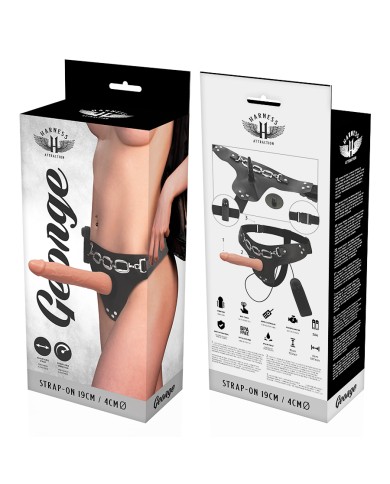 HARNESS ATTRACTION - RNES GEORGE VIBRATEUR RÉALISTE 19 CM -O- 4 CM