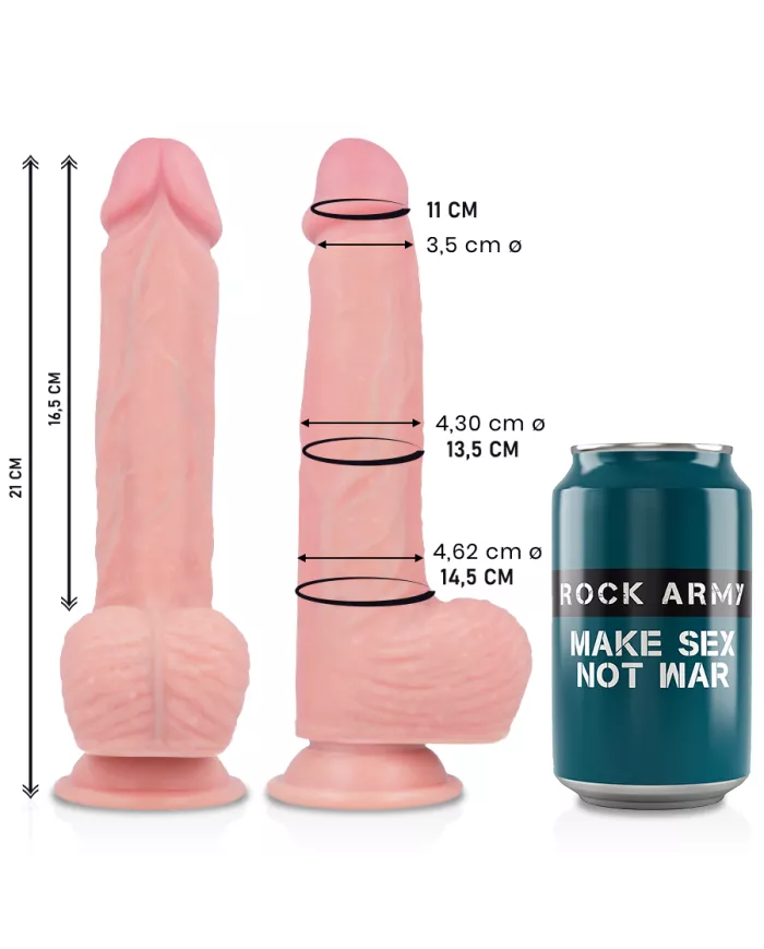 ROCKARMY - GODE EN SILICONE LIQUIDE PREMIUM SPITFIRE 21 CM -O- 4.62 CM