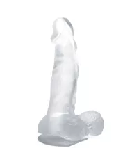 BAILE - GODE RÉALISTE AVEC VENTOUSE ET TESTICULES 16.7 CM TRANSPARENT BAILE - GODE RÉALISTE AVEC VENTOUSE ET TESTICULES 16.7 CM TRANSPARENT
