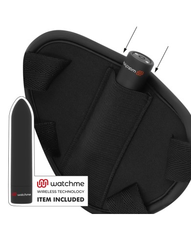 FETISH SUBMISSIVE CYBER STRAP - HARNAIS AVEC GODE ET TÉLÉCOMMANDE BULLET TECHNOLOGIE WATCHME L