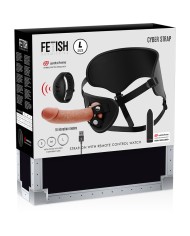FETISH SUBMISSIVE CYBER STRAP - HARNAIS AVEC GODE ET TÉLÉCOMMANDE BULLET TECHNOLOGIE WATCHME L