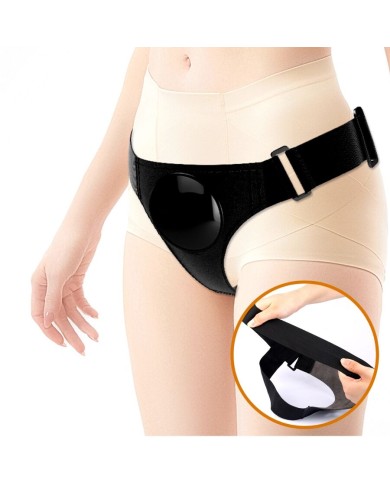 PRETTY LOVE - SLIP HARNAIS UNIVERSEL AVEC GODE VIBRANT ET SQUIRTING 15,5 CM MULATO