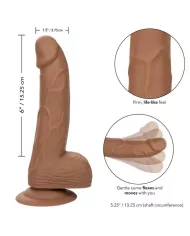 CALEXOTICS - CLOUS EN SILICONE 15.24 CM MARRON