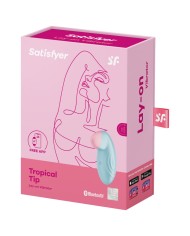 SATISFYER - VIBRATEUR POSER TROPICAL TIP BLEU