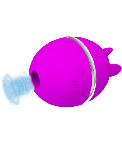 PRETTY LOVE - VIBRATEUR ROND EN SILICONE GEMINI BALL VIOLET