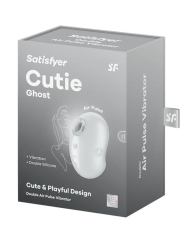 SATISFYER - CUTIE GHOST VIBRATEUR POSER BLANC