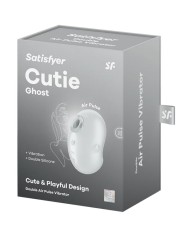 SATISFYER - CUTIE GHOST VIBRATEUR POSER BLANC