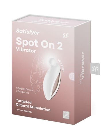 SATISFYER - SPOT ON 2 VIBRATEUR LAY-ON BLANC