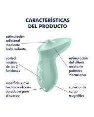 SATISFYER - VIBRATEUR EXCITERRR À POSER SUR LE CLITORIS MENTHE