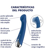SATISFYER - SPINNING G-SPORT 1 VIBRATEUR ROTATOR ROUGE