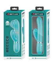 PRETTY LOVE - VIBRATEUR MULTIFONCTION G-SPOT VERT AQUA