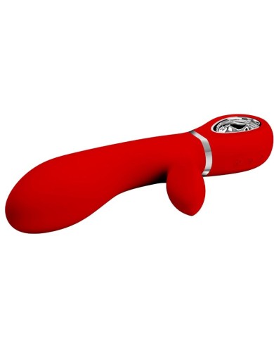 PRETTY LOVE - VIBRATEUR MULTIFONCTION G-SPOT THOMAS ROUGE