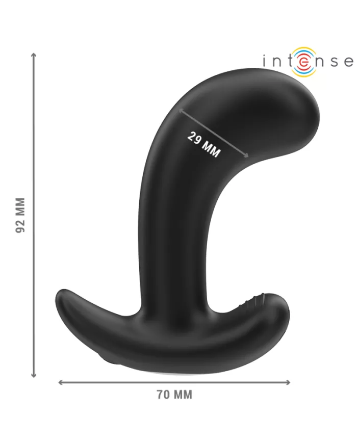INTENSE - CHANDLER ANAL PLUG 10 VIBRATIONS NOIR TÉLÉCOMMANDE