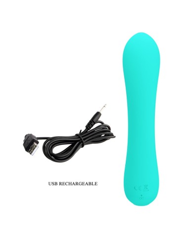 PRETTY LOVE - VIBRATEUR RECHARGEABLE PRESCOTT VERT AQUA