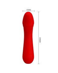 PRETTY LOVE - VIBRATEUR RECHARGEABLE CETUS ROUGE