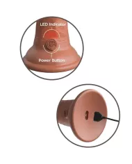 KING COCK - ELITE GODE RÉALISTE VIBRANT & SILICONE 15.2 CM CARAMEL