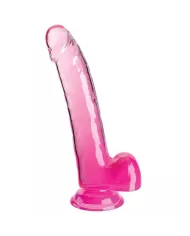 KING COCK - CLEAR GODE AVEC TESTICULES 20.3 CM ROSE KING COCK - CLEAR GODE AVEC TESTICULES 20.3 CM ROSE