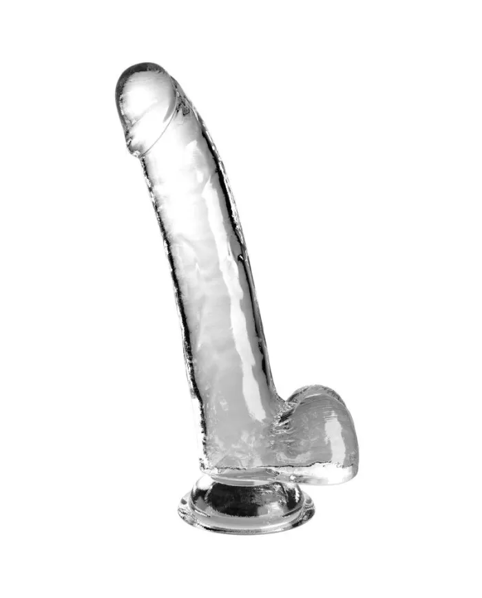 KING COCK - CLEAR GODE AVEC TESTICULES 20.3 CM TRANSPARENT KING COCK - CLEAR GODE AVEC TESTICULES 20.3 CM TRANSPARENT