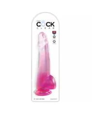 KING COCK - CLEAR GODE  TESTICULES 19 CM ROSE KING COCK - CLEAR GODE  TESTICULES 19 CM ROSE