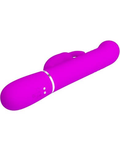 PRETTY LOVE - VIBRATEUR COALE RABBIT PERLES VIOLET