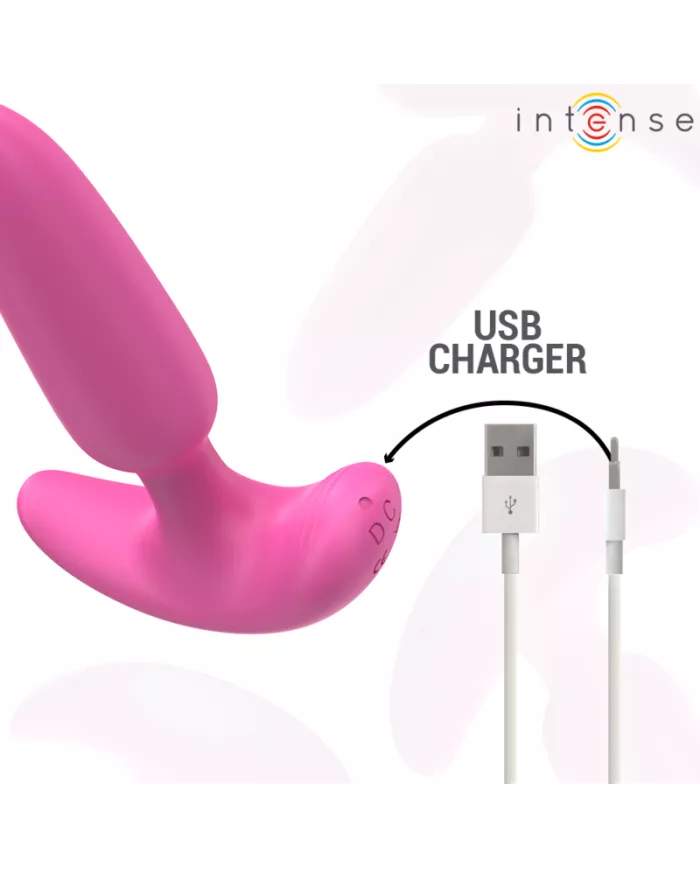 INTENSE - ROSS ANAL PLUG 10 VIBRATIONS ROSE TÉLÉCOMMANDE