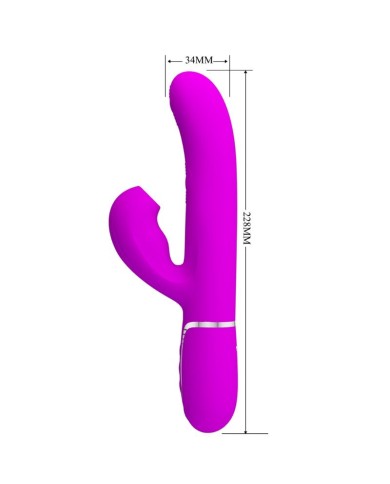 PRETTY LOVE - VIBRATEUR POINT G MULTIFONCTION 3 EN 1 PERLITA VIOLET