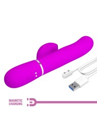 PRETTY LOVE - VIBRATEUR POINT G MULTIFONCTION 3 EN 1 PERLITA VIOLET